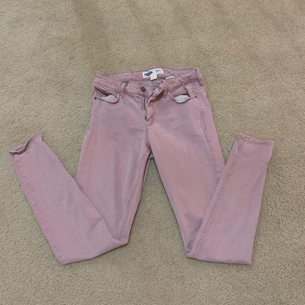 Pink old navy skinny jeans
